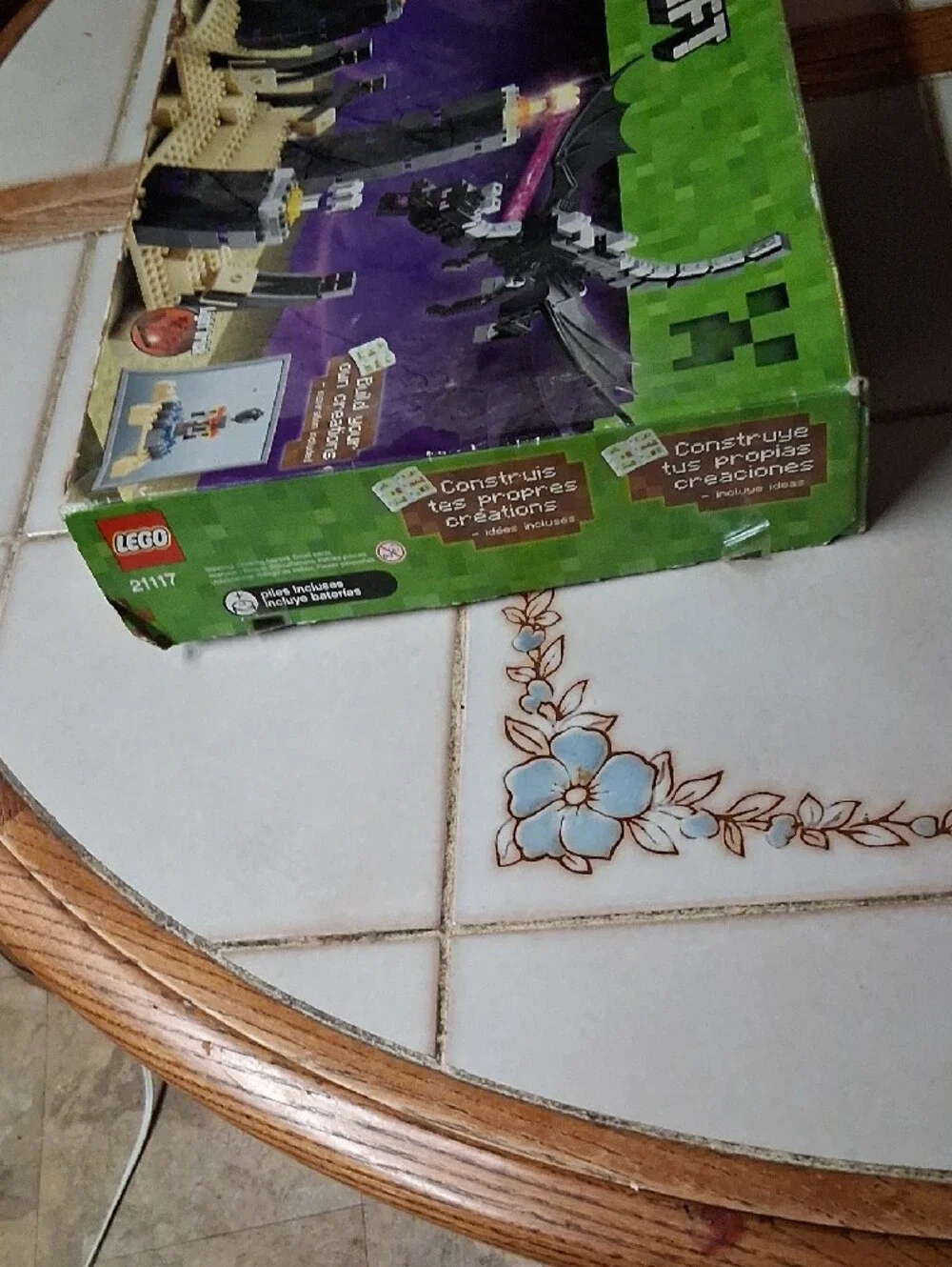 LEGO Minecraft Ender Dragon Battle Playset - Purple & Tan